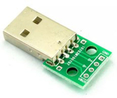 Bảng mạch tiếp hợp PCB DIP USB 2.0 Male đến 2.54mm