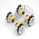 Bộ khung xe thông minh bánh xe trong suốt bằng nhựa 4WD cho Mecanum