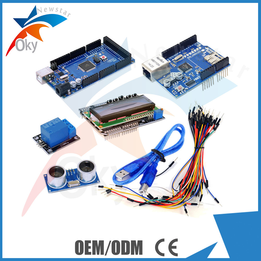 Oem Gói Hộp Arduino Starter Kit Linh Kiện Điện Tử Ethernet W5100 Mega 2560 R3