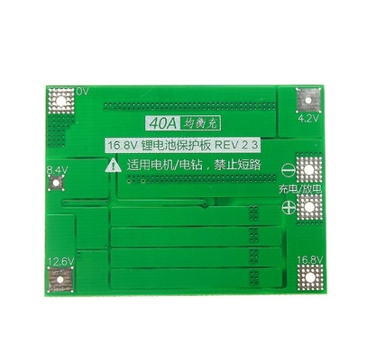 Bảng bảo vệ pin lithium 4S 40A Mô-đun sạc BMS Lipo Độ chính xác cao
