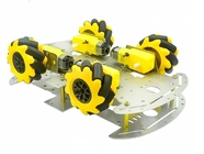 Khung xe bằng hợp kim nhôm RC Robot với bánh xe Mecanum