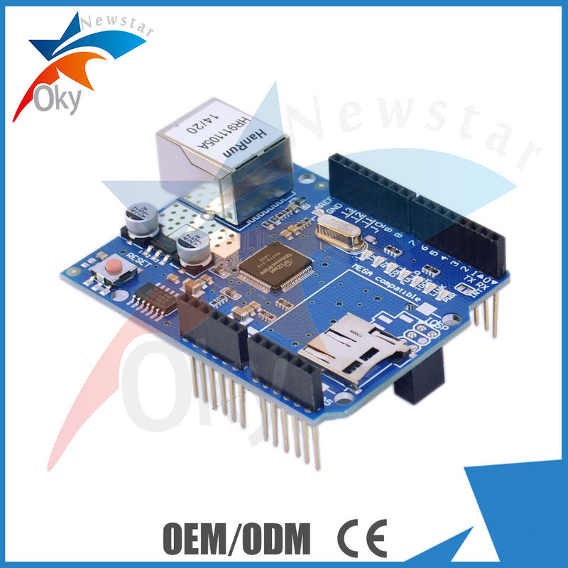 Board cho Arduino Ethernet W5100 lá chắn khe cắm thẻ Micro SD TCP và UDP 30 gam