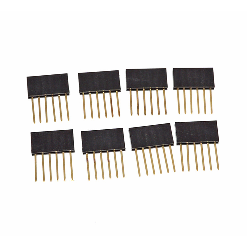 Đầu nối đầu cắm 2,54mm 6 8 10 chân cho Arduino Shields mạ vàng